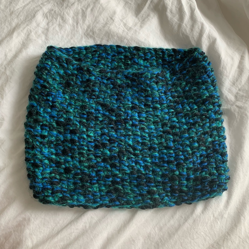 Vintage multi-color tube scarf